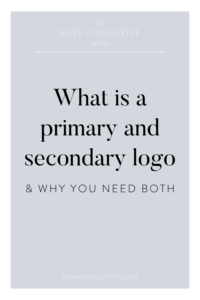What is a primary and secondary logo - thekatecollective.com